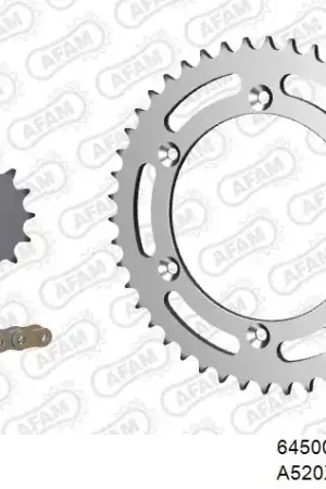 AFAM - 520XRR3 112 ARS (CLIP) GOLD & SPROCKETS - STEEL Gratis Verzending