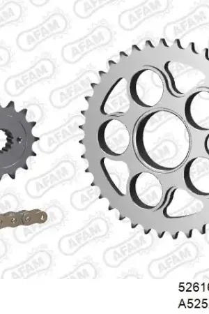Direct Verzonden AFAM - 525XSR2 104 MRS - Chain Kits - Gold & Sprockets