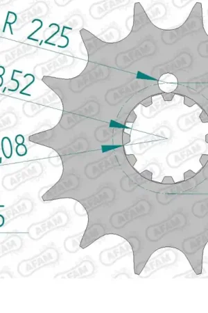 AFAM - FRONT 12T, 428 - Sprockets - 12T Hete Deal