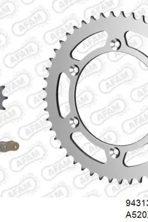AFAM - 520XRR3 112 ARS (CLIP) GOLD & SPROCKETS - STEEL Direct Beschikbaar