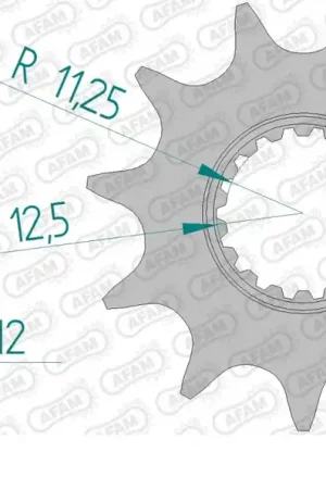 Handgemaakt AFAM - FRONT 11T, 520 - Sprockets - 11T voor optimale prestaties
