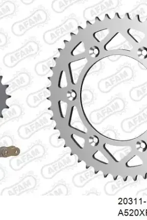 AFAM - 520XRR3 114 ARS (CLIP) GOLD & SPROCKETS - Chain Kits - ALU Wereldwijde Verzending