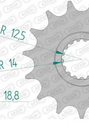 AFAM - FRONT 16T, 525 - Sprockets - 16T Luxe