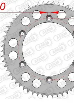 Topkwaliteit AFAM - REAR STEEL 59T, 428 - Sprockets - Staalconstructie