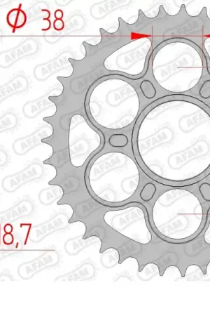 AFAM - REAR STEEL 41T, 525 - Sprockets - Geschikt voor diverse toepassingen Betaalbaar