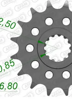 Direct Verzonden AFAM - FRONT 16T, 520 - Sprockets - Geschikt voor diverse Honda modellen