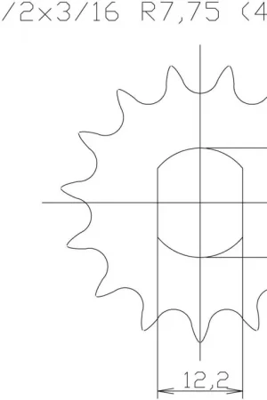Merkproduct ESJOT - FRONT 10T, 415 - Sprockets - 10 Tand
