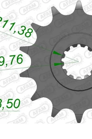Garantie Inbegrepen AFAM - FRONT 14T, 520 - Sprockets - 14 tanden