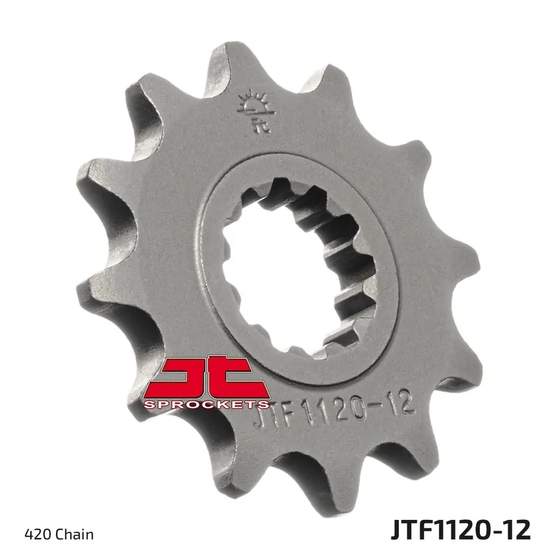 JT SPROCKETS - FRONT STEEL 12T, 420 - Sprockets - Staalconstructie Seizoensaanbieding