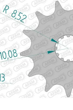 Garantie Inbegrepen AFAM - FRONT 12T, 520 - Sprockets - Geschikt voor diverse voertuigen