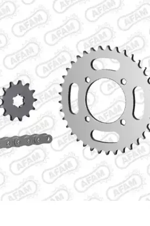 AFAM - 420R1 80 AR (CLIP) GOLD & SPROCKETS - STEEL Bestseller