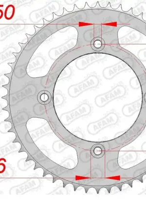 AFAM - REAR STEEL 46T, 428 - Sprockets - Duurzaam en Betrouwbaar Gratis Verzending