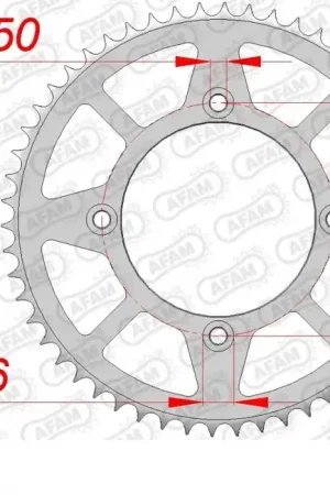Gratis Retour AFAM - REAR STEEL 54T, 428 - Sprockets - Duurzaam en Betrouwbaar