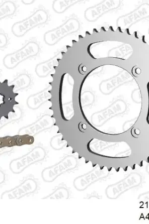 AFAM - 428R1 130 AR (CLIP) GOLD & SPROCKETS - STEEL Hete Deal