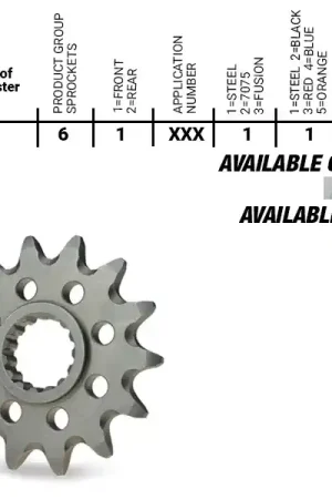 MOTO MASTER - FRONT STEEL 12T, 520 - Sprockets - 12T Staal Koopje
