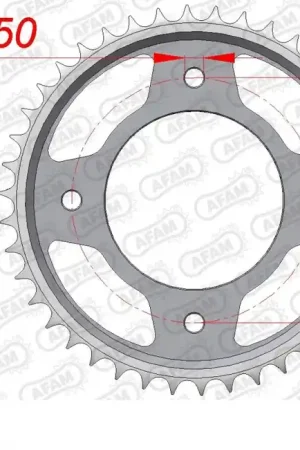 AFAM - REAR STEEL 42T, 428 - Sprockets - Hoogwaardige kwaliteit Handgemaakt