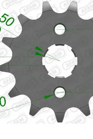 AFAM - FRONT 15T, 420 - Sprockets - 15T Handgemaakt