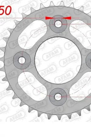 Nu Kopen AFAM - REAR STEEL 35T, 420 - Sprockets - Staal