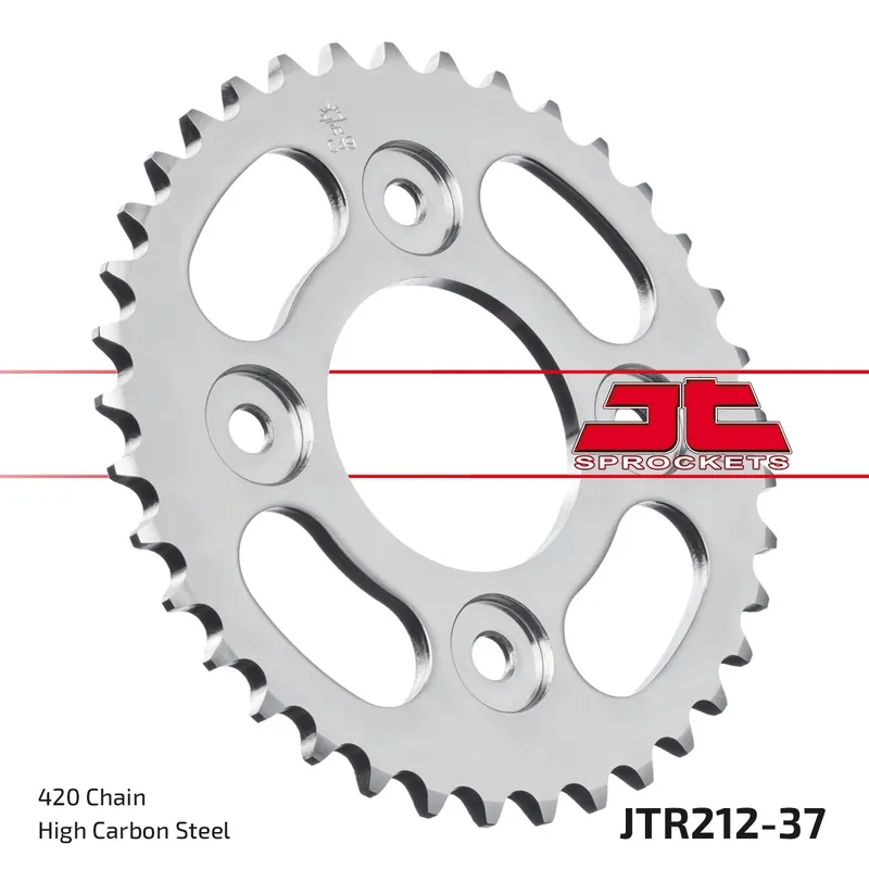 Garantie Inbegrepen JT SPROCKETS - REAR STEEL 37T, 420 - Sprockets - Duurzaam en Betrouwbaar