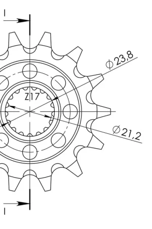 SUPERSPROX - FRONT 14T, 520 - Sprockets - Compatibel met Suzuki RMZ 250 Snelle Levering