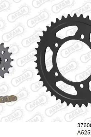 Tijdelijk Beschikbaar AFAM - 525XHR3 112 MRS (RIVET) - Chain Kits - GOLD & SPROCKETS