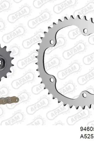 AFAM - 525XSR2 112 MRS - Chain Kits - RIVET GOLD & SPROCKETS Premium