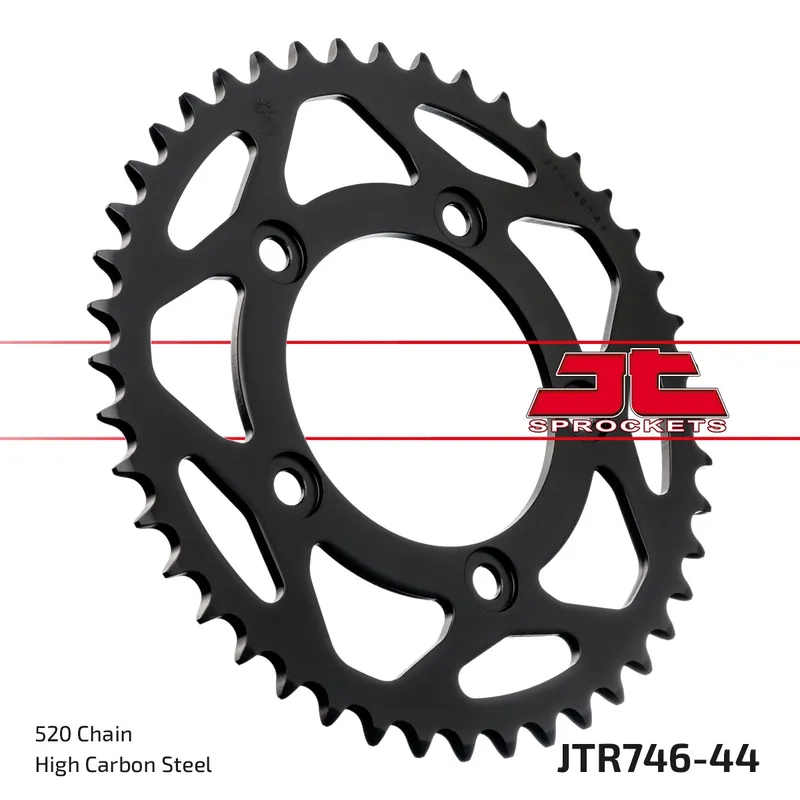 JT SPROCKETS - REAR STEEL 44T, 520 - Sprockets - Compatibel met Ducati Bestel Nu