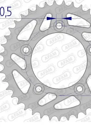 Flitsaanbieding AFAM - REAR ALU 39T, 520 - Sprockets - Duurzaam en Lichtgewicht
