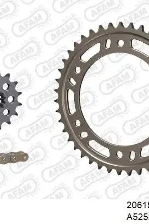 AFAM - 525XHR3 116 MRS (RIVET) GOLD & SPROCKETS - Aluminium Snelle Levering
