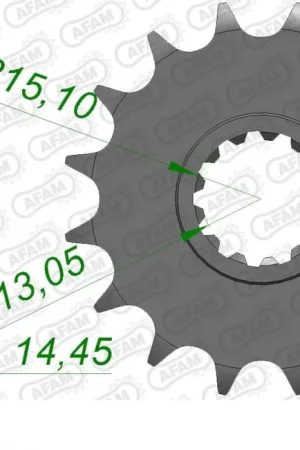 AFAM - FRONT 16T, 525 - Sprockets - Geschikt voor Honda Aanbieding