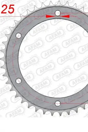 Flitsaanbieding AFAM - REAR STEEL 43T, 525 - Sprockets - Compatibel met Honda