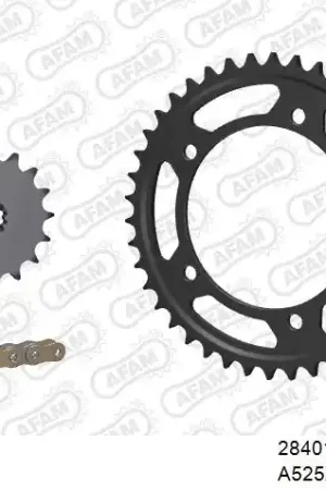 AFAM - 525XSR2 120 MRS - Chain Kits - Gold & Sprockets Luxe