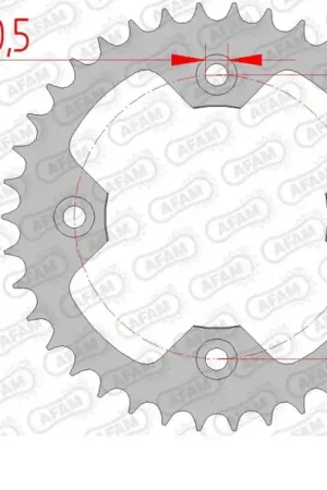 AFAM - REAR STEEL 37T, 520 - Sprockets - Geschikt voor KTM ATV Dagaanbieding