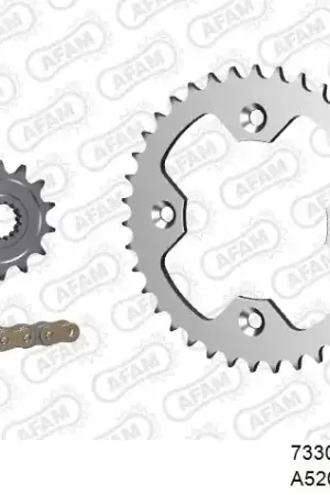 Limited Edition AFAM - 520XRR3 96 ARS (CLIP) GOLD & SPROCKETS - Chain Kits - STEEL