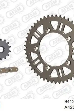 Meest Verkocht AFAM - 420MX2 112 AR (CLIP) GOLD & SPROCKETS - ALU