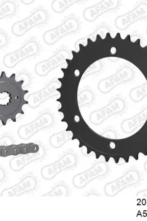 Exclusieve Aanbieding AFAM - 520XRR3 108 ARS (CLIP) GOLD & SPROCKETS - Chain Kits - STEEL