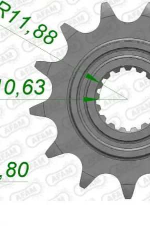 Gratis Verzending AFAM - FRONT 13T, 520 - Sprockets - Compatibel met Honda