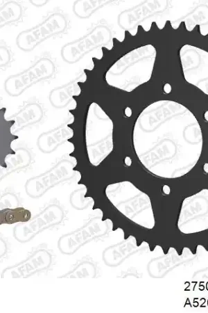 AFAM - 520XSR 114 MRS (RIVET) - Chain Kits - GOLD & SPROCKETS Fabrieksprijs