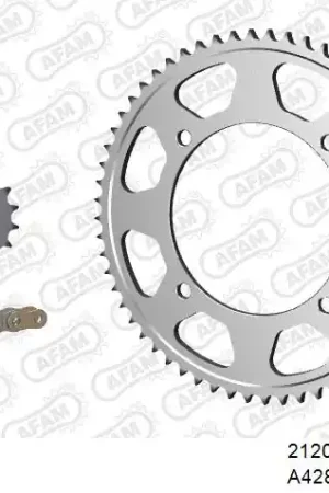 Snelle Levering AFAM - 428XMR2 146 AR (CLIP) GOLD & SPROCKETS - Chain Kits - Geschikt voor Yamaha Xvs 125