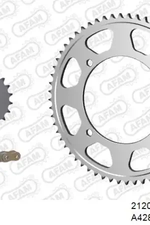 AFAM - 428XMR2 146 AR (CLIP) GOLD & SPROCKETS - Chain Kits - Compatibel met Yamaha XVS 250 Korting