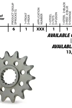 Hoge Kwaliteit MOTO MASTER - FRONT 14T, 420 - Sprockets - Compatibel met Yamaha YZ 65