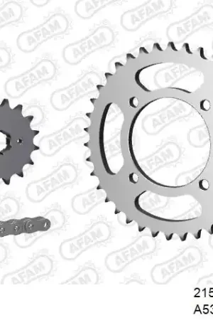 Korting AFAM - 530XMR3 102 MRS (RIVET) & SPROCKETS - Chain Kits - STEEL