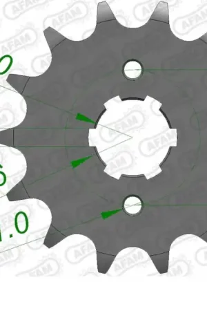 AFAM - FRONT 14T, 520 - Sprockets - Compatibel met Yamaha XV 125 Koop Online