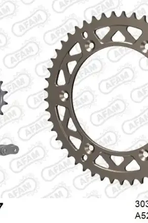AFAM - 520XRR3 112 ARS (CLIP) GOLD & SPROCKETS - Chain Kits - ALU Gratis Verzending
