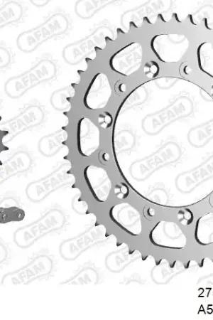 Tijdelijk Beschikbaar AFAM - 520XRR3 114 ARS (CLIP) GOLD & SPROCKETS - STEEL