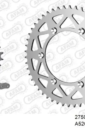AFAM - 520XRR3 114 ARS (CLIP) GOLD & SPROCKETS - Chain Kits - ALU Geld-Terug-Garantie