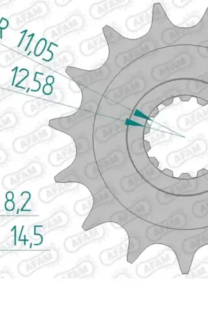 AFAM - FRONT 15T, 520 - Sprockets - Compatibel met Ducati Wereldwijde Verzending