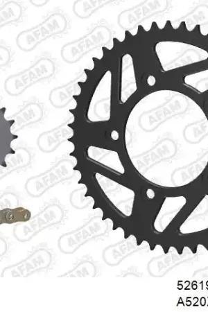 Weekendaanbieding AFAM - 520XHR2 108 MRS - Chain Kits - GOLD & SPROCKETS