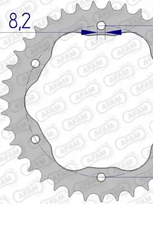 AFAM - REAR ALU 40T, 520 - Sprockets - 40T Aluminium Uitverkoop