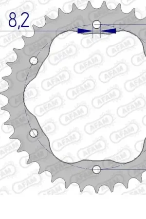 Topkwaliteit AFAM - REAR ALU 41T, 520 - Sprockets - Geschikt voor Ducati Panigale